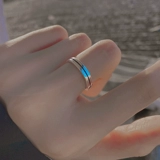Небольшое дизайнерское безразмерное брендовое кольцо, серебро 925 пробы, легкий роскошный стиль, простой и элегантный дизайн, на указательный палец