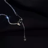 Брендовый небольшой дизайнерский серебряный браслет, женский браслет, серебро 925 пробы, серебро 925 пробы, простой и элегантный дизайн, городской стиль