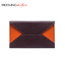 Official Flagship Store Italy Import FABRIANO CORTICAL CARD Flying Bina Portable Men And Women Universal Drivers License Business Card Bill Documents Card Bau Leather Leather Business Style Upscale Card Bag