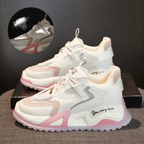 Goddess becomes big and long legs in seconds ~ breathable small man shows high sports thin mesh mesh to increase old shoes