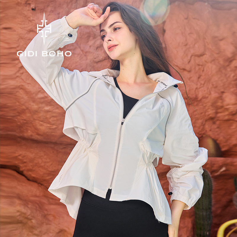 Gidi Boho/Polar Mint Early Autumn Outdoor Long Sleeve Sports Windproof Quick-Drying Lightweight Loose Casual Jacket for Women Gidi Boho/Polar Mint Early Autumn Outdoor Long Sleeve Sports Windproof Quick-Drying Lightweight Loose Casual Jacket for Women
