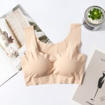 Day Style 200 Catty MM Big Code Bra Thin sleep Sport vest bra No marks No steel ring lingerie Womens D Cup