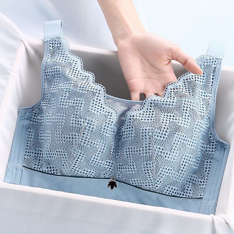 Underwear Women's thin section All-cup large breasted with small bra to gather anti-sagging and auxiliary milk adjustment-type underwear without steel ring