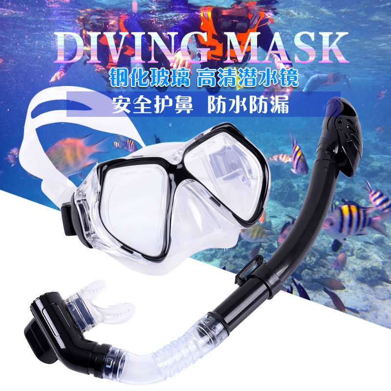 Diving mirror Sucker Suit New Adult Full Semi Dry Type Straw Nearsightedness Diving Mirror Cover Snorkeling Dibao