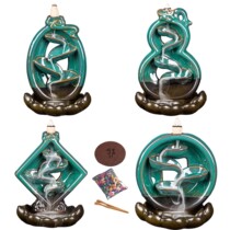 Backflow Incense Burner Ceramic Incense Holder Home Decor C