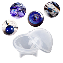 Crystal Round Ball Silicone Mold 3D Ball Pendant Crafts Jewe