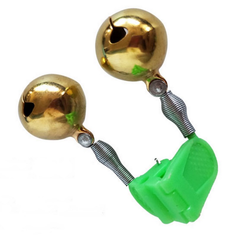 Brass bell sea pole clips Lingles Large number spiral bronze bell Sea rod Rod Sensitive Fishing Siren Anti-shake fit