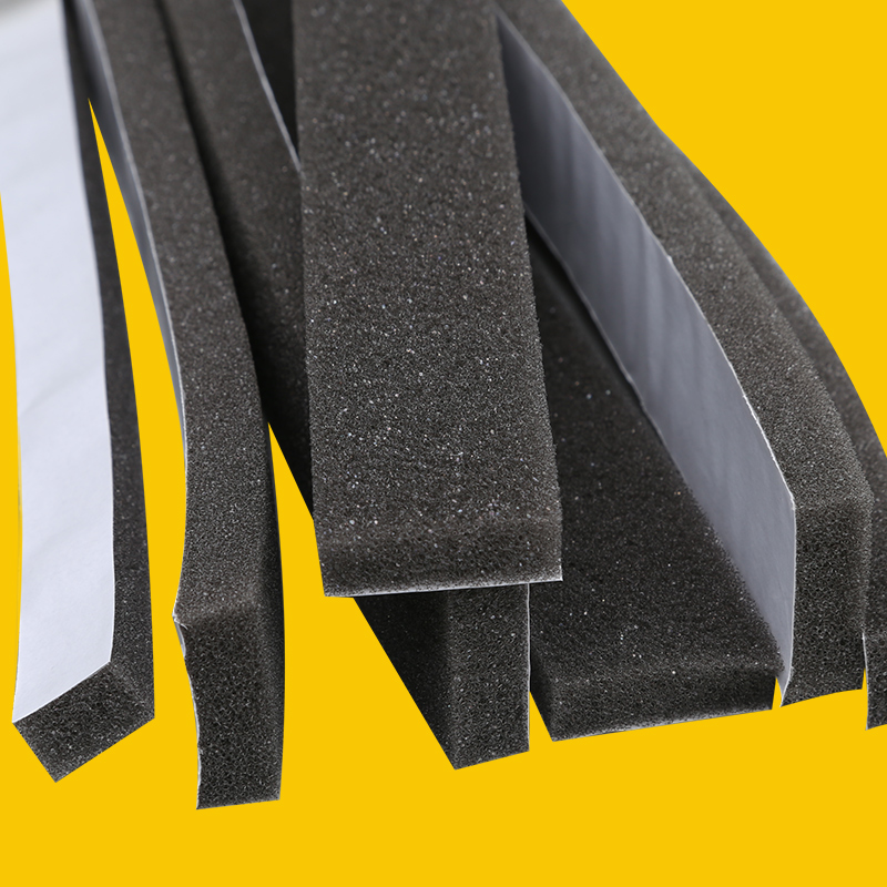 Single-side self-adhesive soft sponge car window glass dust-proof anti-collision buffer soundproof door and window household slit sealing strip