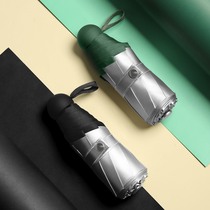 Japanese Japanese Nippon Titanium Silver Five Fold Umbrella Female sunny and rainy sun umbrella sunscreen Anti-UV beach umbrella Folding