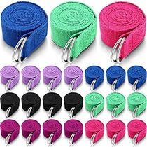 Leyndo 24 Pieces Yoga Strap for Stretching Yoga Exercise