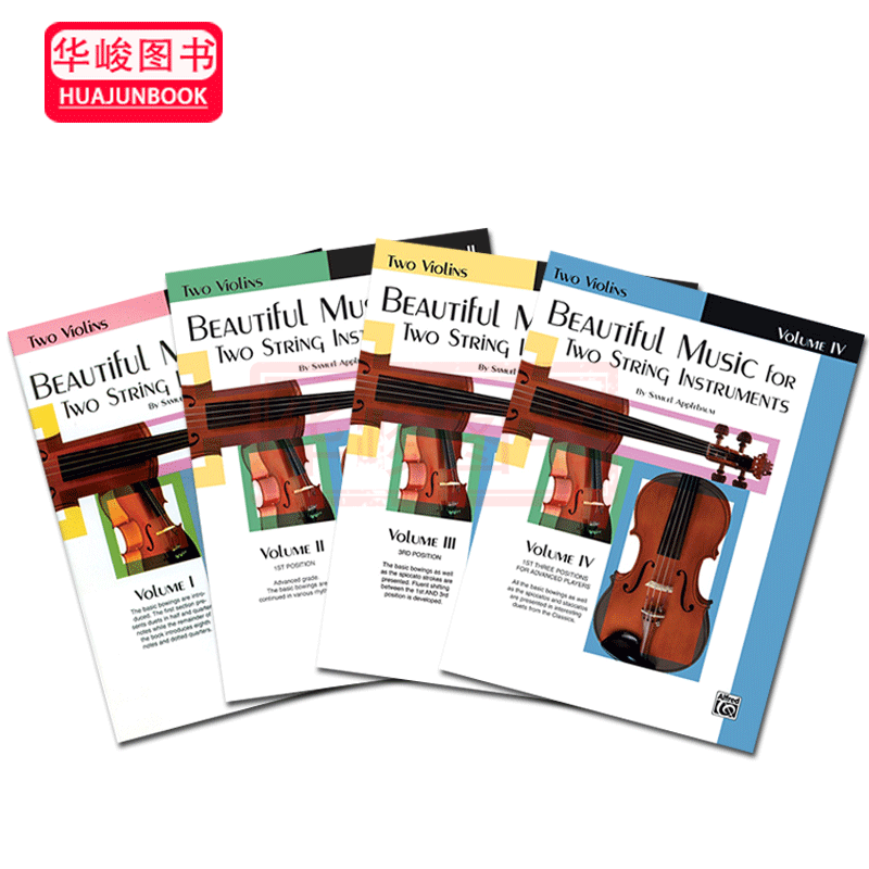 Beautiful Music for Two String Instruments 2 Violins Book (English Original Version)