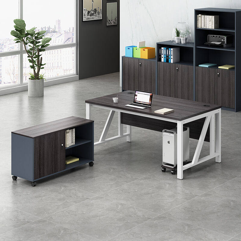 Pluto Bei Boss Table Office Brief modern single staff position Manager Table desk sub-office table and chairs group-Taobao
