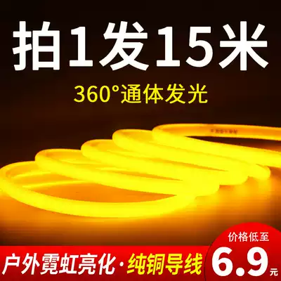 Shing flexible light with LED strip neon light super bright linear type light glowing outdoor waterproof atmosphere light bar