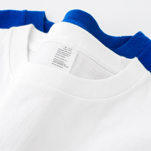 Синий базовый приятный телу лонгслив для отдыха для влюбленных, оверсайз