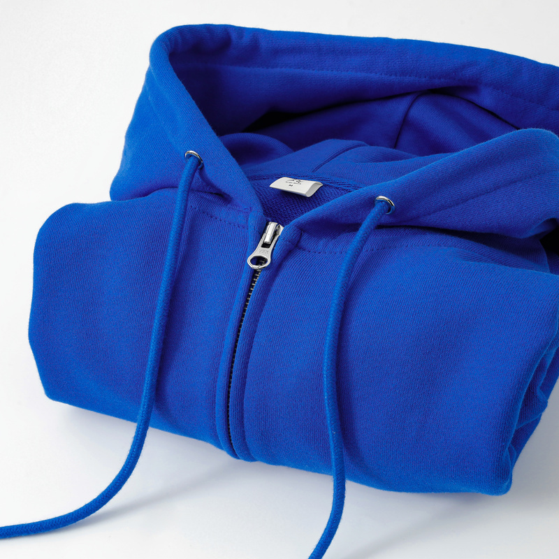 Heavyweight Klein Blue Hoodie Jacket 2025 New Loose Casual Couple Hooded Zipper Cardigan for Men and Women