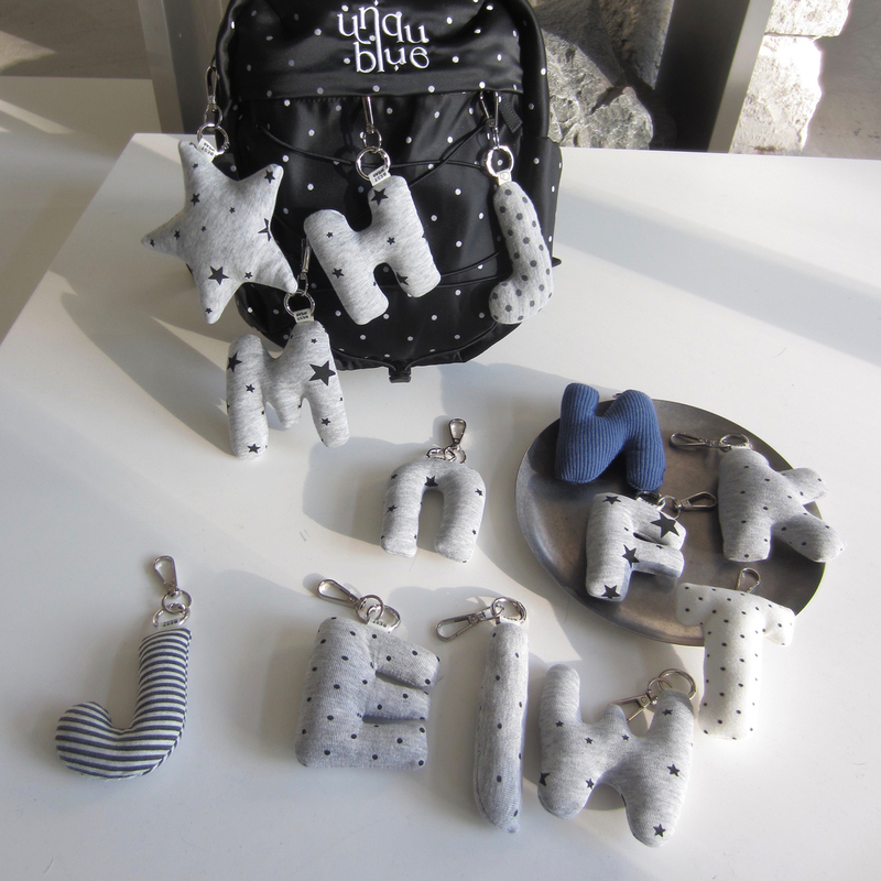 Unique Blue Korean-Style Pendant Gift Backpack Phone Charm Doll Car Keychain Letter Pendant