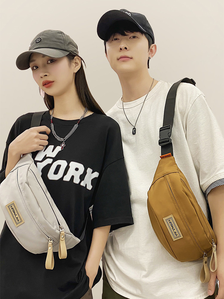 Bzbc Chest Bag Men's Crossbody Bag Men's Mobile Phone Waist Bag Women's Sports Casual Shoulder Bag Summer New Style