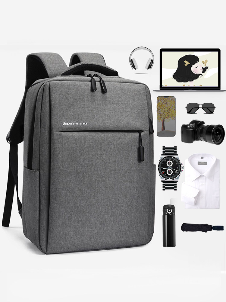 Bzbc Backpack Business Large-Capacity Travel Bag Men's Commuter Computer Backpack Junior High School and High School College Student Bag