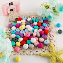 Kovict 14mm 50pc Abacus Silicone Beads Necklace Infant Teeth