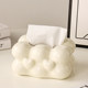 Creative cloud cotton candy ceramic hand towel tissue box living room home high-end light luxury drawer coffee table decoration
