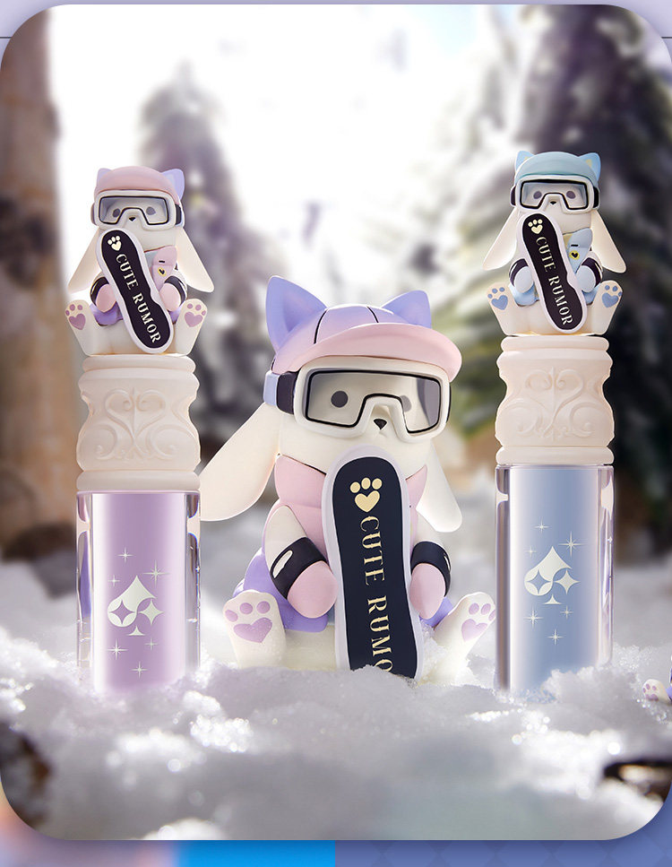 【中国直邮】 醉时光 滑雪兔护唇精华蜜礼盒装+大滑雪兔公仔 h04金秋葡萄 *1支