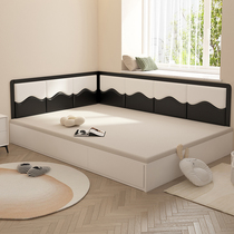 Customized new tatami soft bag wall surround technology cloth kang surround backrest childrens bed surround anti-collision bedside soft bag self-adhesive