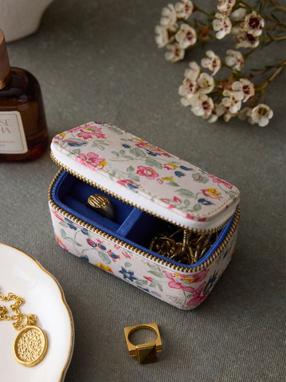 French Louise Misha French-Style Floral Jewelry Box Storage Box Home Jewelry Box Portable Travel Accessory