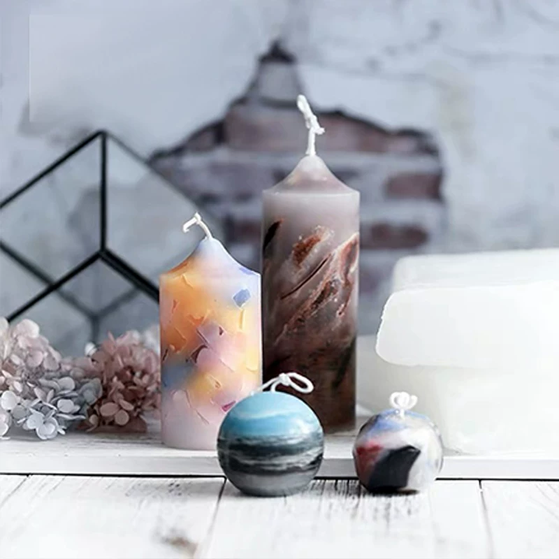Органическое пчелиное восковое восковое агат, ароматерапия, свеча, стекло, DIY