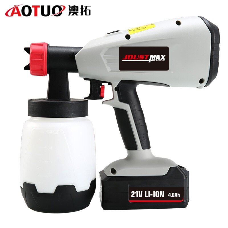 Newly upgraded lithium electric paint spray gun 800W handheld lithium electric spray gun 21V high pressure spray gun