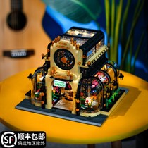 Lego MOC Building Botanical Garden Tree House Light Street View Villa High Difficulty Adult Assembly Building Block Toy Model