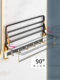German Punch-Free Towel Rack, Light Luxury High-End Bathroom Storage Rack, Multifunctional Bathroom Thickened Wall-Mounted Storage Rack