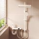 German Cream-Colored Split-Type Showerhead with Overhead Spray for Home Bathroom, Pressure-Boosting Shower Set, Cream-Style Complete Set