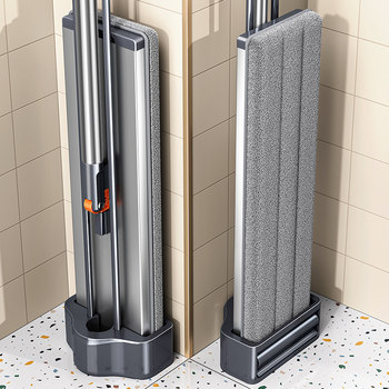 German Mop for Home Use, One-Step Cleaning, No Hand Washing Required, Flat Mop, Sweeping, Mopping, and Vacuuming 3-in-1, Lazy Mop Tool, Dual-Use for Dry and Wet