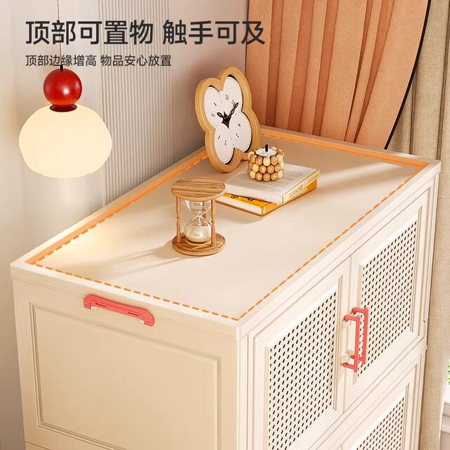 German Storage Cabinet, Household Storage Cabinet, Children's and Baby Clothes Folding Box, Bedroom Storage Snack Cabinet, No Installation Required