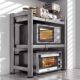 German microwave oven rack kitchen countertop multi-function rice cooker integrated telescopic bracket appliance oven storage