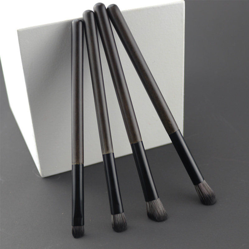 Soft hair makeup brush cover brushed eye shadow brush suit portable brush with full eye nose and shadow brush details brush animal hair