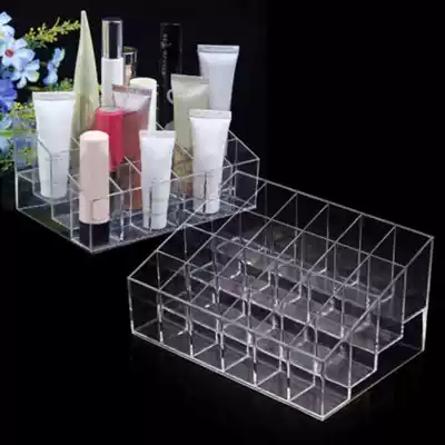 24 Grid Acrylic Makeup Organizer Cosmetic Display Stand Lips