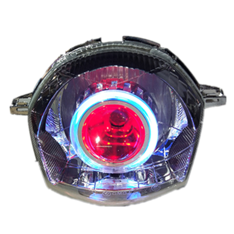 Wuyang Honda WH125-6 WH125-S bóng trước 125 cụm đèn pha xenon ống kính mắt cá mắt thiên thần - Đèn HID xe máy đèn trắng xe máy