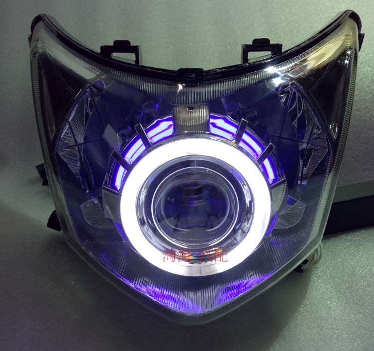Wuyang Honda WH150-3A 悍 氙 xe máy Xenon đèn pha lắp ráp đèn pha mắt thiên thần - Đèn HID xe máy đèn xe máy