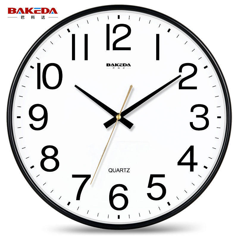 Baccoda mute hanging clock modern living room watch and watch bedroom fashion hanging watch Home atmospheric quartz clock minimalist clock