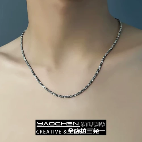 Мужское ожерелье, небольшая дизайнерская цепочка до ключиц, универсальный аксессуар, изысканный стиль, простой и элегантный дизайн