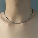 Мужское ожерелье, небольшая дизайнерская цепочка до ключиц, универсальный аксессуар, изысканный стиль, простой и элегантный дизайн