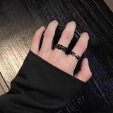 Черное брендовое кольцо для влюбленных подходит для мужчин и женщин