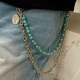 Штаны подходит для мужчин и женщин в стиле хип-хоп, аксессуар, браслет из бисера ручной работы, джинсы, в стиле панк