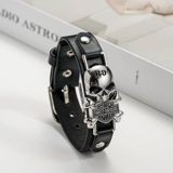 Ретро ремень, пряжка, трендовый браслет подходит для мужчин и женщин, небольшое дизайнерское ювелирное украшение в стиле хип-хоп, в стиле панк