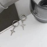 Серьги для влюбленных подходит для мужчин и женщин из нержавеющей стали, простой и элегантный дизайн, не выцветает