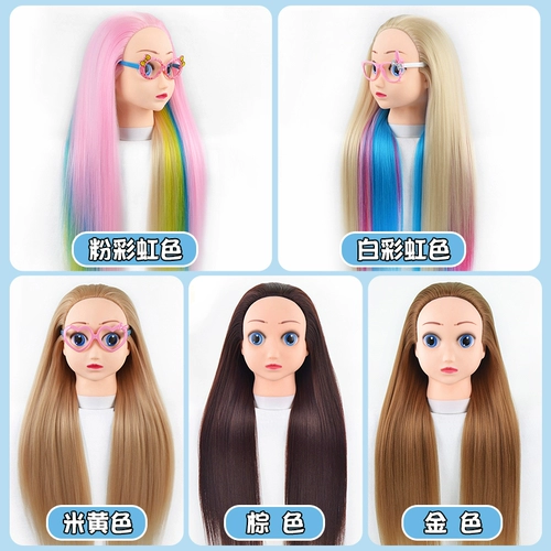 Детская практика для плетения волос, парик, человеческая голова, детский манекен головы, мультяшная форма