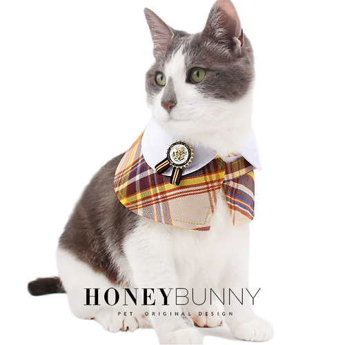 Медовая собака для кошачьей собаки jk пластинка с маленьким и средним плащным шарфом для собак, обмотка и одежда для домашних животных