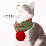 Весенний фестиваль Новый год рождественский зимний шарф плетения плетения полосатые кошки и собака Золотой Мао