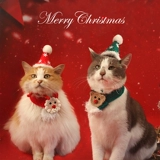 Рождественский зимний чокер, шапка, шерстяной аксессуар для волос, шарф